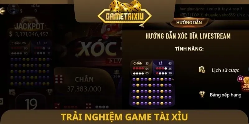 Trải nghiệm Game tài xỉu